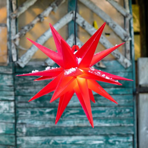 STERNTALER Étoile extérieur, 18 branches, Ø 40 cm rouge Sterntaler