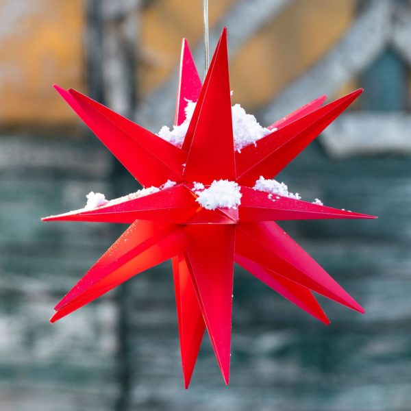 STERNTALER Étoile LED, 18 branches, Ø 25 cm, rouge Sterntaler