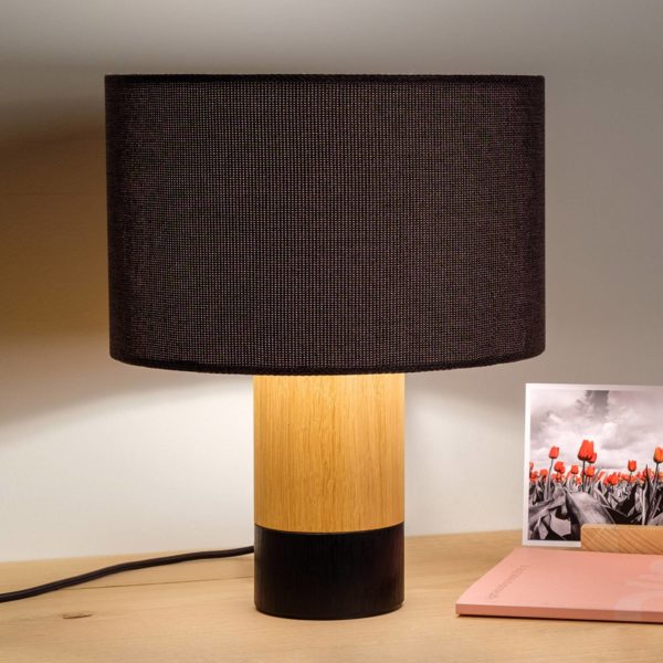 Domus Lampe à poser Klippa noir Trooper graphite 31 cm Domus