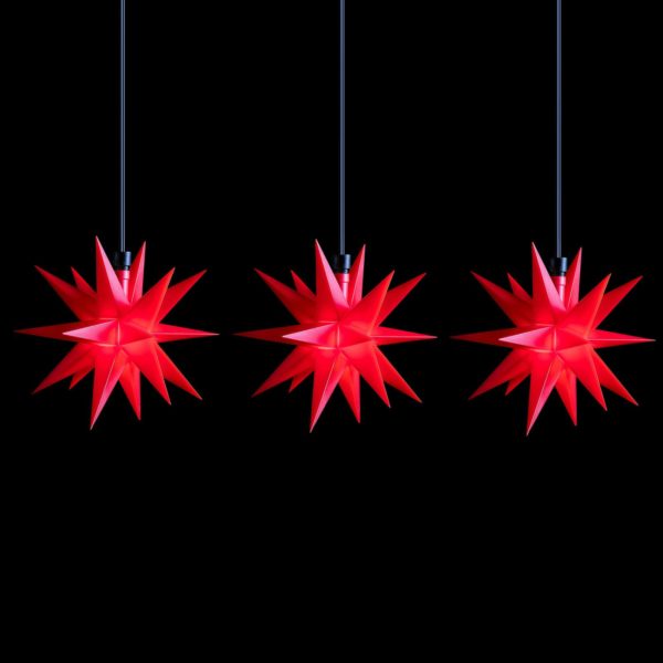 STERNTALER Guirlande LED mini-étoiles à 3 lampes rouge Sterntaler