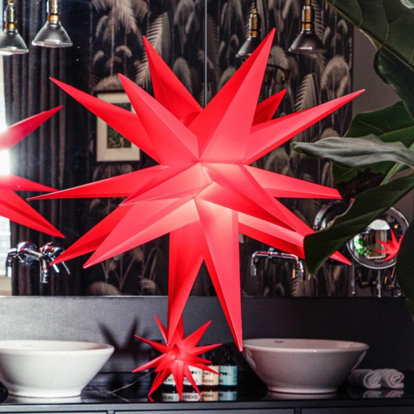 STERNTALER Étoile LED intérieur extérieur pile Ø 25 cm rouge Sterntaler