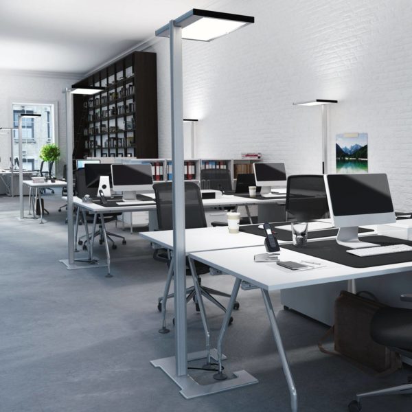 Luctra Vitawork lampadaire bureau LED 12 000lm dim Luctra