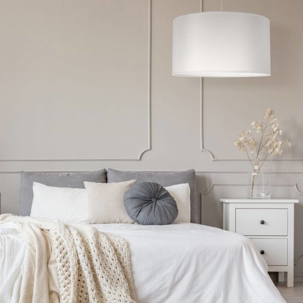 Duolla Suspension Dorset en tissu, blanche Duolla