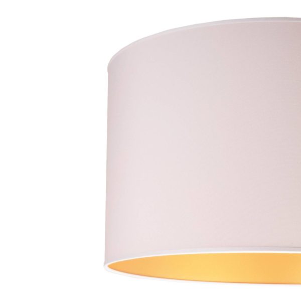 Duolla Plafonnier Roller Ø60cm, blanc/doré Duolla
