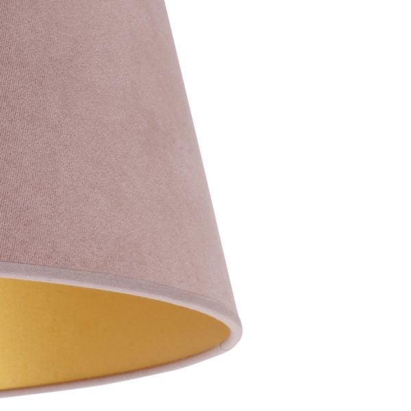 Duolla Abat-jour Cone hauteur 25,5 cm, rose/doré Duolla