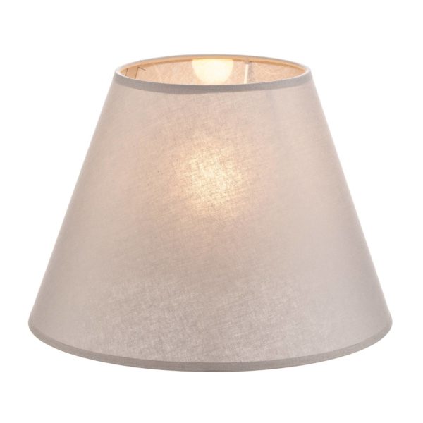 Duolla Abat-jour Sofia hauteur 21 cm, gris/blanc Duolla