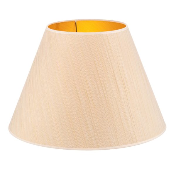 Duolla Abat-jour Sofia hauteur 31 cm, rayé blanc/doré Duolla