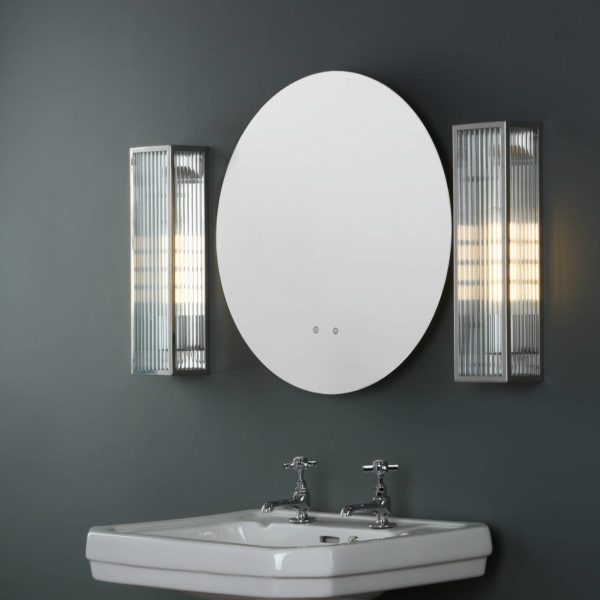 där lighting Applique murale Keegan avec protection IP44, acier inoxydable där lighting