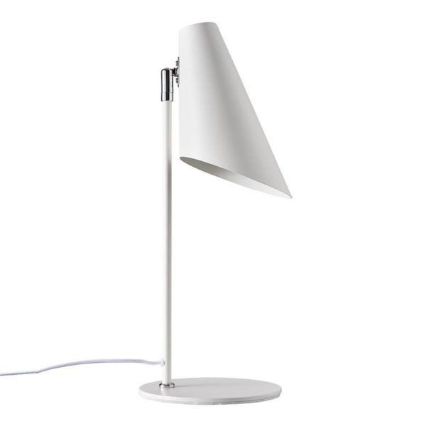 Dyberg Larsen Cale lampe à poser en métal blanche Dyberg Larsen