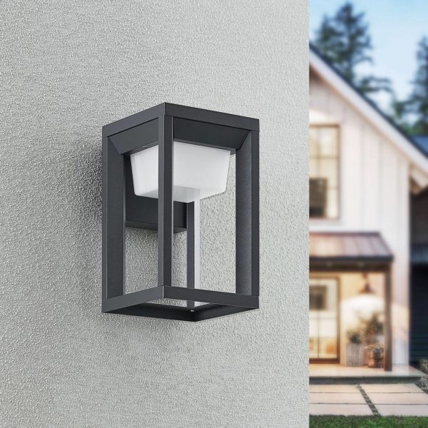 Applique d’extérieur LED Prios Gamion en aluminium PRIOS