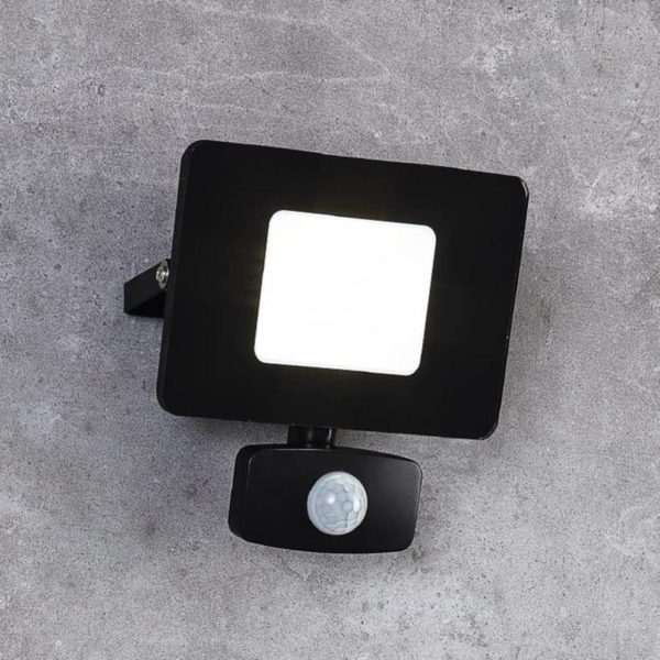 EGLO Spot d’extérieur LED Faedo 3 capteur, noir, 20 W EGLO