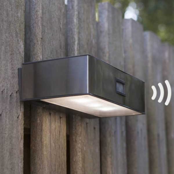 LUTEC Applique d’extérieur LED Brick solaire à capteur Lutec