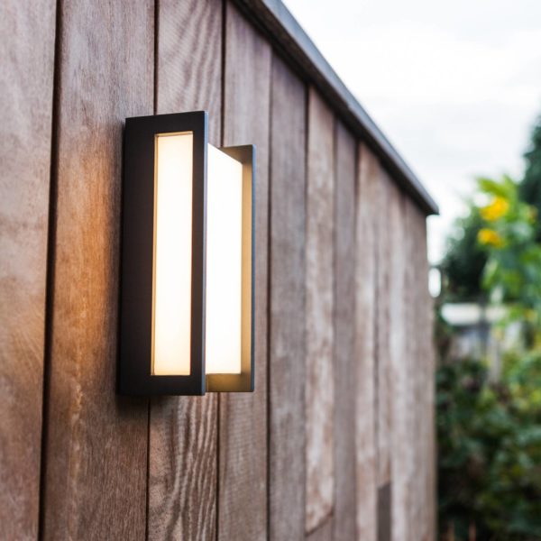 LUTEC Applique d’extérieur LED rectiligne Qubo Lutec