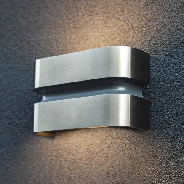 LUTEC Applique d’extérieur LED Maya en acier inoxydable Lutec