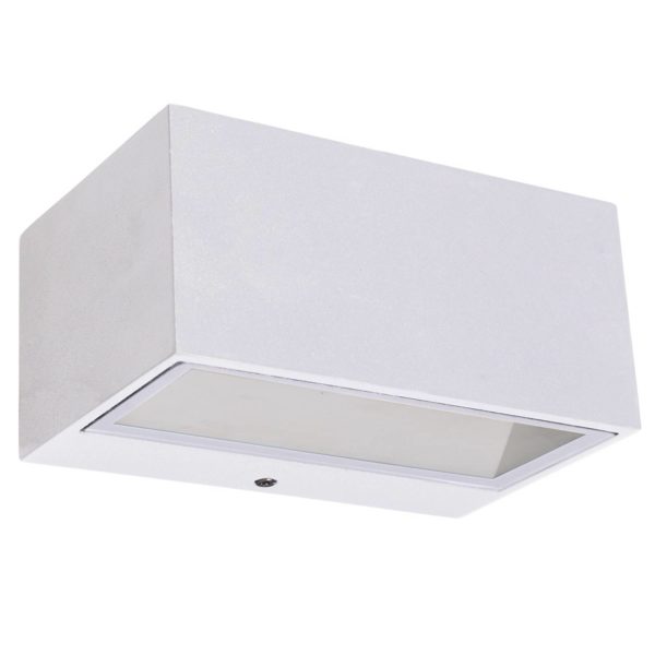 LUTEC Applique d’extérieur LED Gemini 14 cm, blanche Lutec