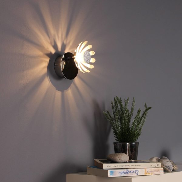 Eco-Light Applique LED Bloom argenté Eco-Light