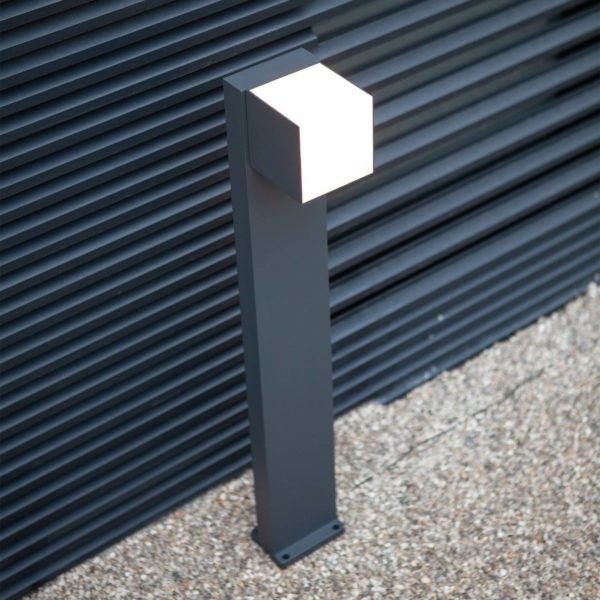 LUTEC Borne LED Cuba, 1 lampe, anthracite, 3 000 K Lutec