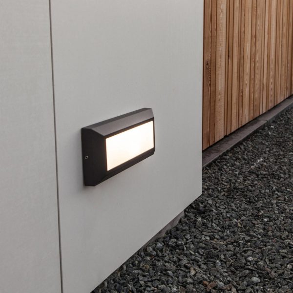 LUTEC Applique LED Helena, frontale 23 cm anthracite Lutec