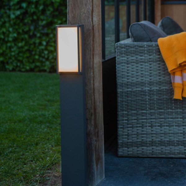 LUTEC connect Borne lumineuse LED Qubo, RGBW, intelligente LUTEC connect