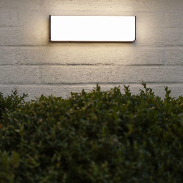 LUTEC Applique extérieur LED Doblo rectangle 35cm 4 000K Lutec