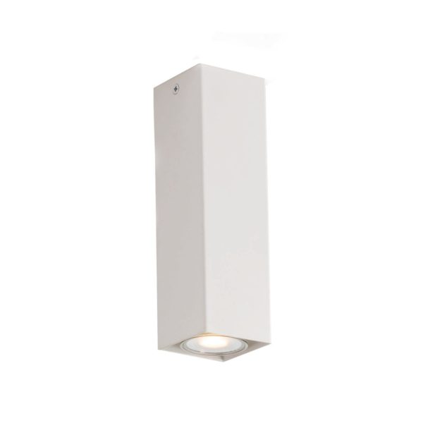 Eco-Light Downlight Fluke de forme angulaire hauteur 20 cm blanc Eco-Light