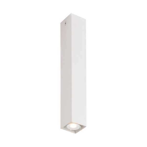Eco-Light Downlight Fluke de forme angulaire hauteur 40 cm blanc Eco-Light