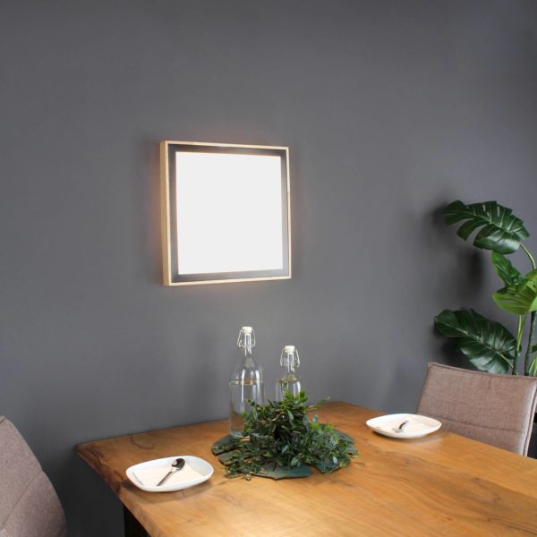 Eco-Light Plafonnier LED Solstar angulaire 33,5 x 33,5 cm Eco-Light