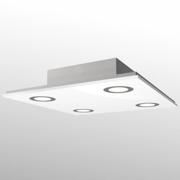 Evotec Plafonnier LED carré Pano, blanc Evotec
