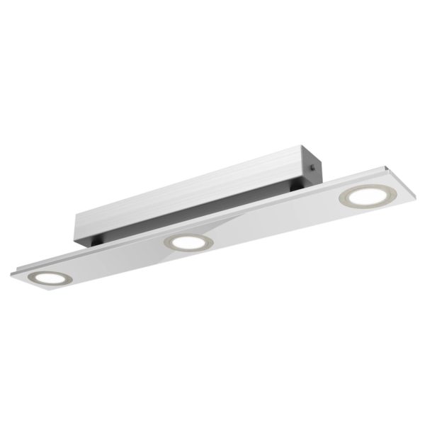Evotec Plafonnier LED à 3 lampes Pano, métallique Evotec