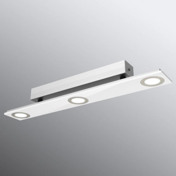 Evotec Plafonnier LED à 3 lampes Pano, blanc Evotec