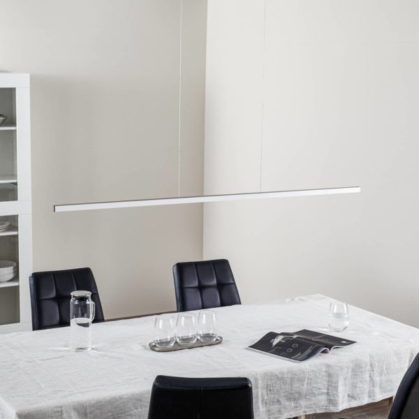 Evotec Suspension LED Orix, blanc, 150 cm de long Evotec
