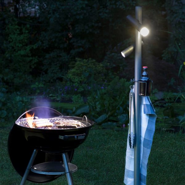 Evotec Luminaire de terrasse LED Paul Basic+, à 2 lampes Evotec