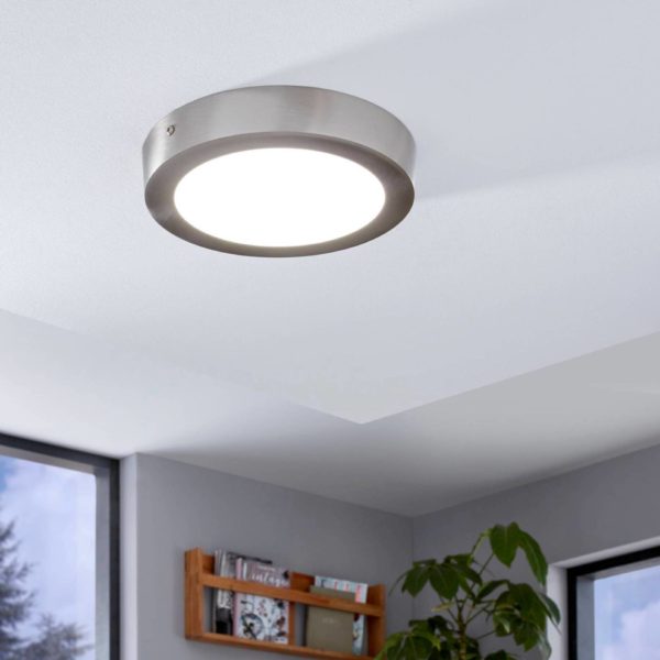 EGLO connect Fueva-C plafonnier Ø 22,5 cm nickel EGLO connect