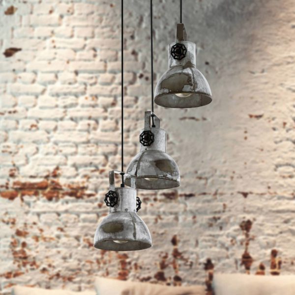 EGLO Suspension Barnstaple au design industriel EGLO