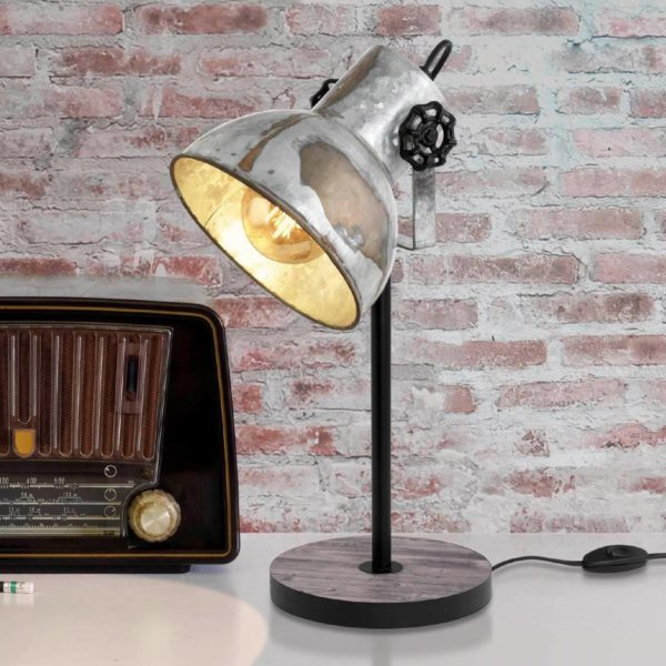 EGLO Lampe à poser Barnstaple au design industriel EGLO