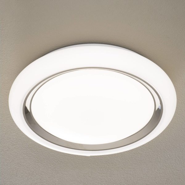 EGLO connect Capasso-C plafonnier LED blanc chromé EGLO connect