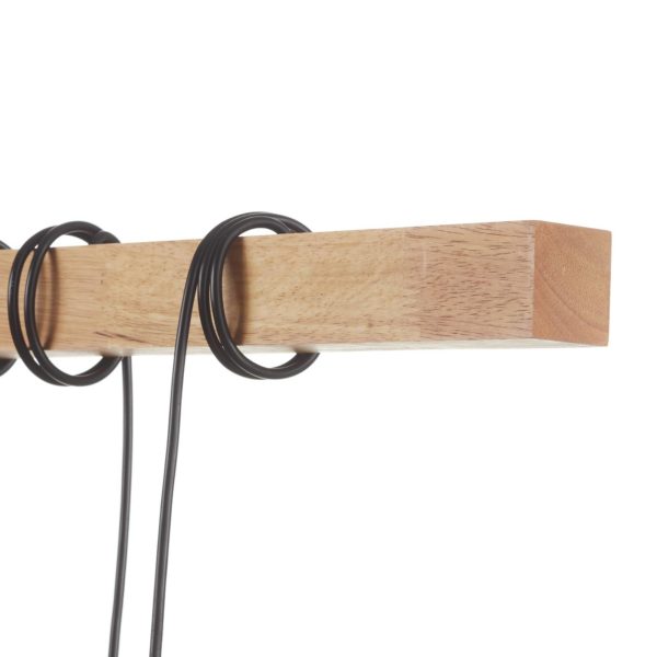 EGLO Suspension Townshend avec bois, à 9 lampes EGLO