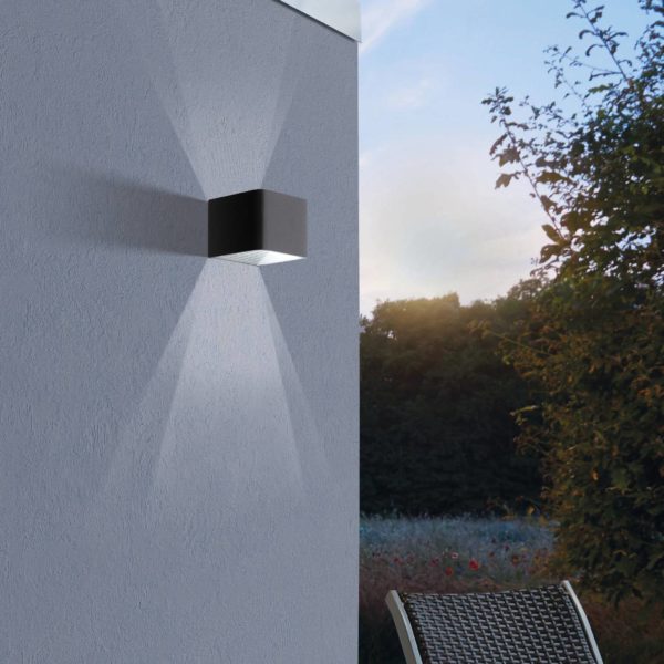 EGLO Applique d’extérieur LED Doninni 1, up&down, noire EGLO