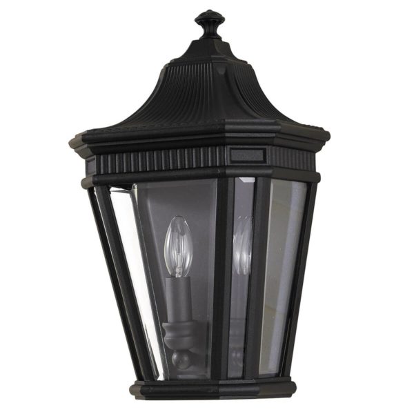 FEISS Applique d’extérieur Cotswold Lane noire lanterne FEISS