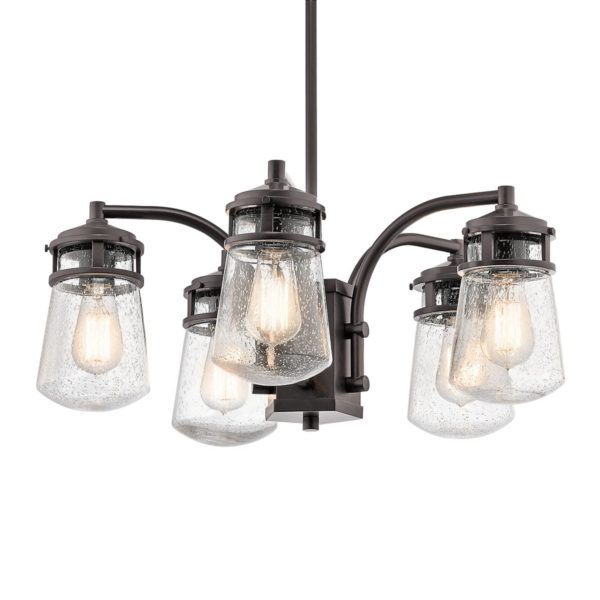 KICHLER Suspension d’extérieur Lyndon, à 5 lampes KICHLER
