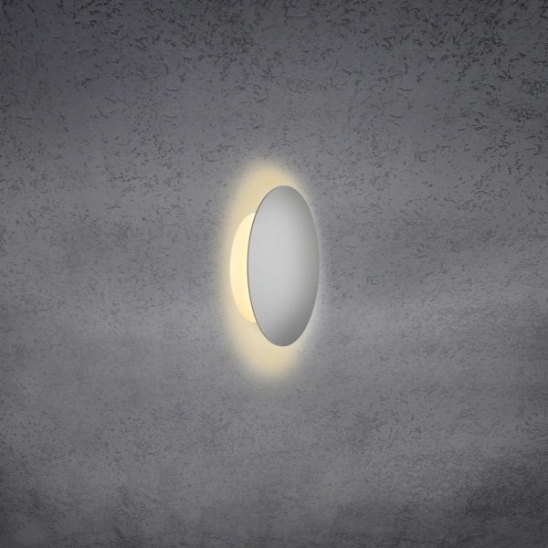 Escale Blade applique LED, argentée mate, Ø 18 cm Escale