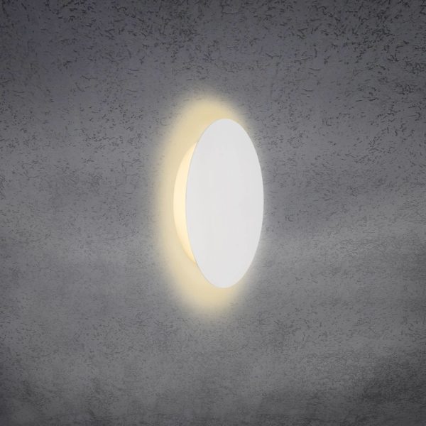 Escale Blade applique LED, blanche mate, Ø 24 cm Escale