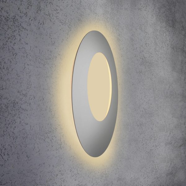 Escale Blade Open applique LED, argentée, Ø 79 cm Escale