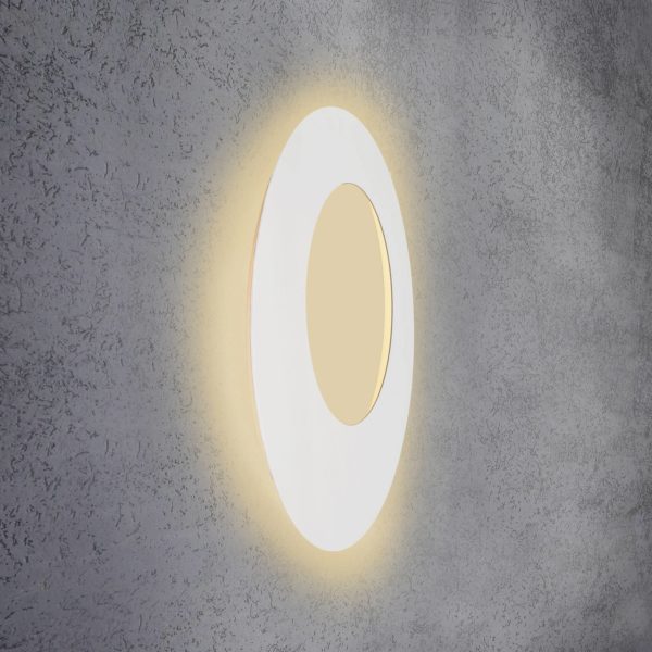 Escale Blade Open applique LED, blanche, Ø 79 cm Escale
