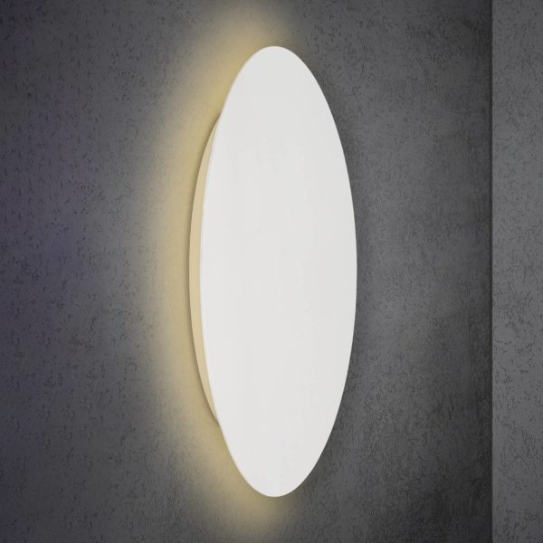 Applique murale LED Escale Blade, blanc mat, Ø 95 cm Escale