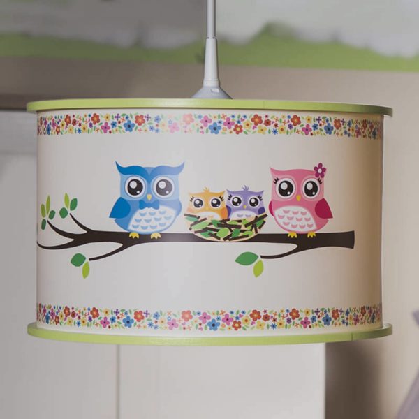 Elobra Suspension Hibou avec motifs imprimés hibou Elobra