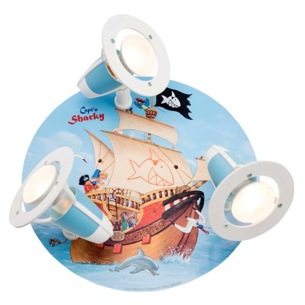 Elobra Plafonnier Capt’n Sharky pour chambre d’enfant Elobra