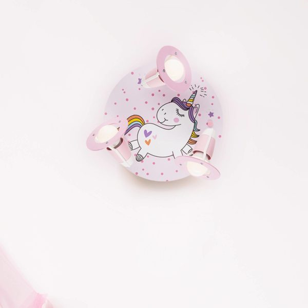 Elobra Applique ronde licorne Babsy à 3 lampes Elobra