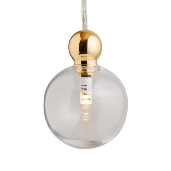 EBB & FLOW Uva M suspension, doré, transparent Ebb & Flow