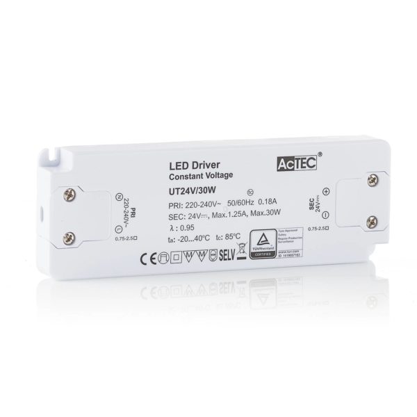 AcTEC Slim driver LED CV 24V, 30W AcTEC